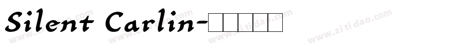 Silent Carlin字体转换